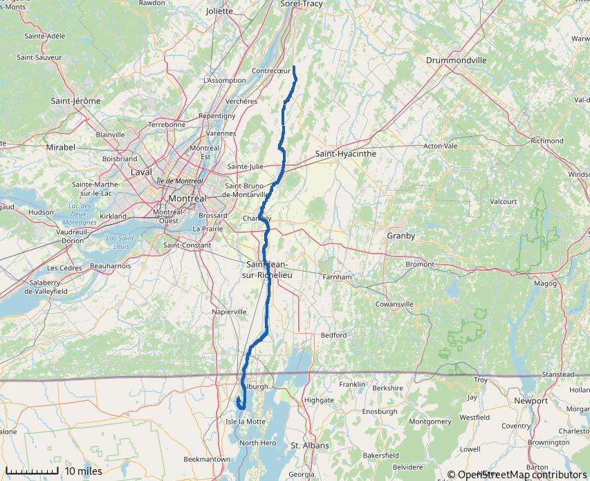 Figure 143: Chambly Canal and Richelieu River