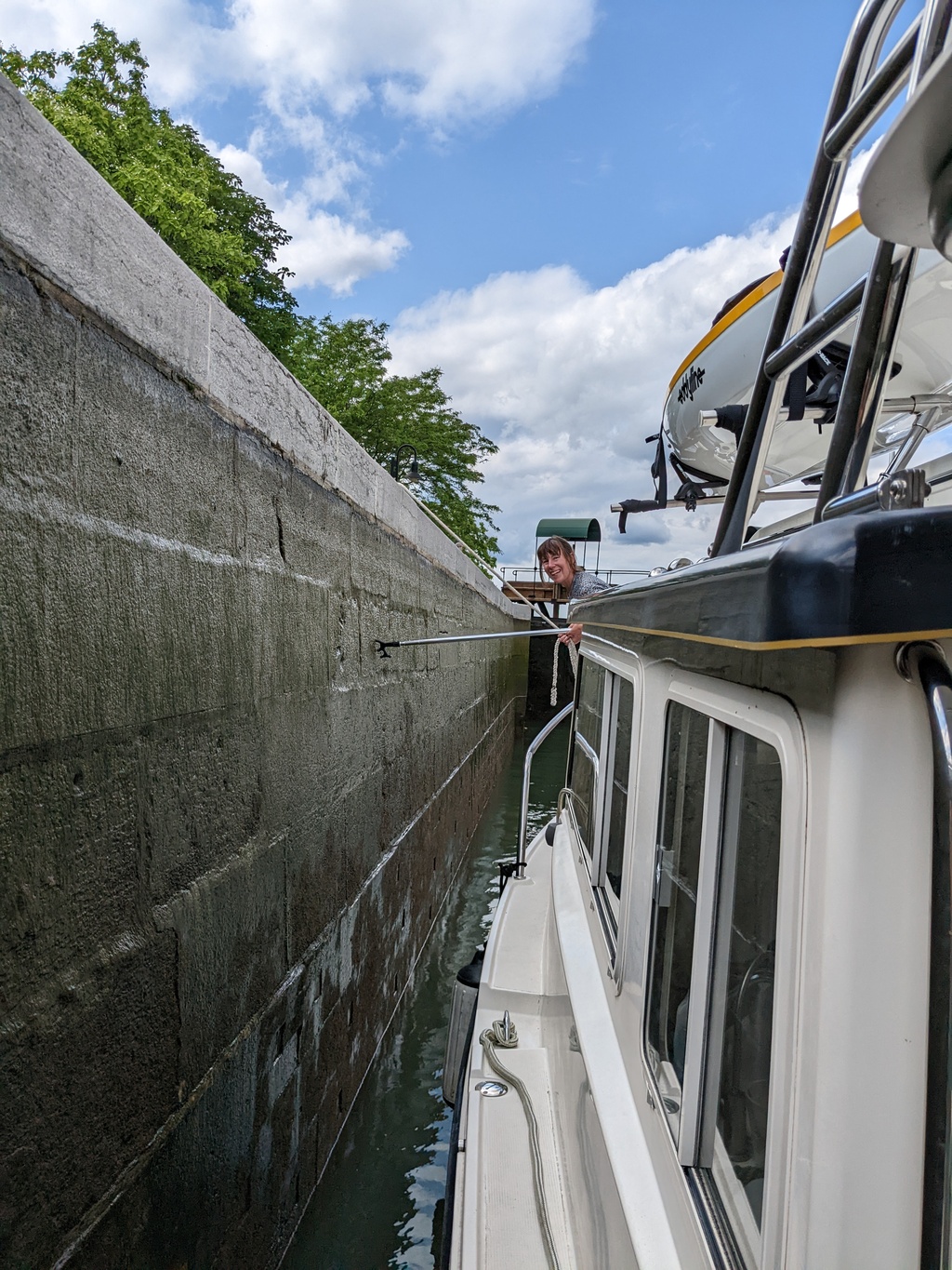 Figure 153: First Mate in Chambly Canal lock flight 1-3