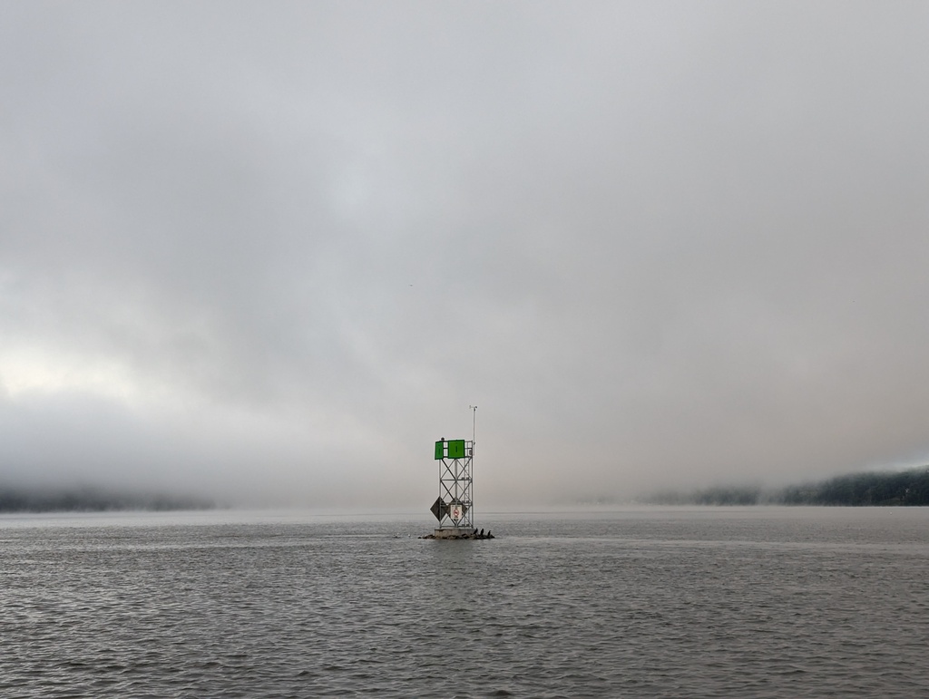 Figure 18: Morning fog on the Hudson, Kingston NY